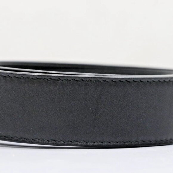 GUCCI GG Marmont Black Gold Hardware 414516 AP00T Belt Buckle Men Size 80/32 - Picture 5 of 6